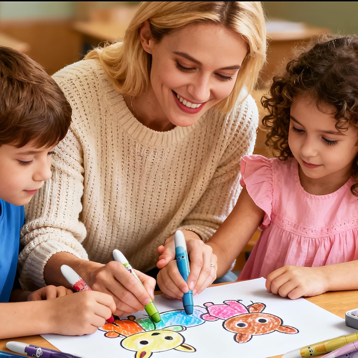 Stylos Peinture Sans Tache Enfant