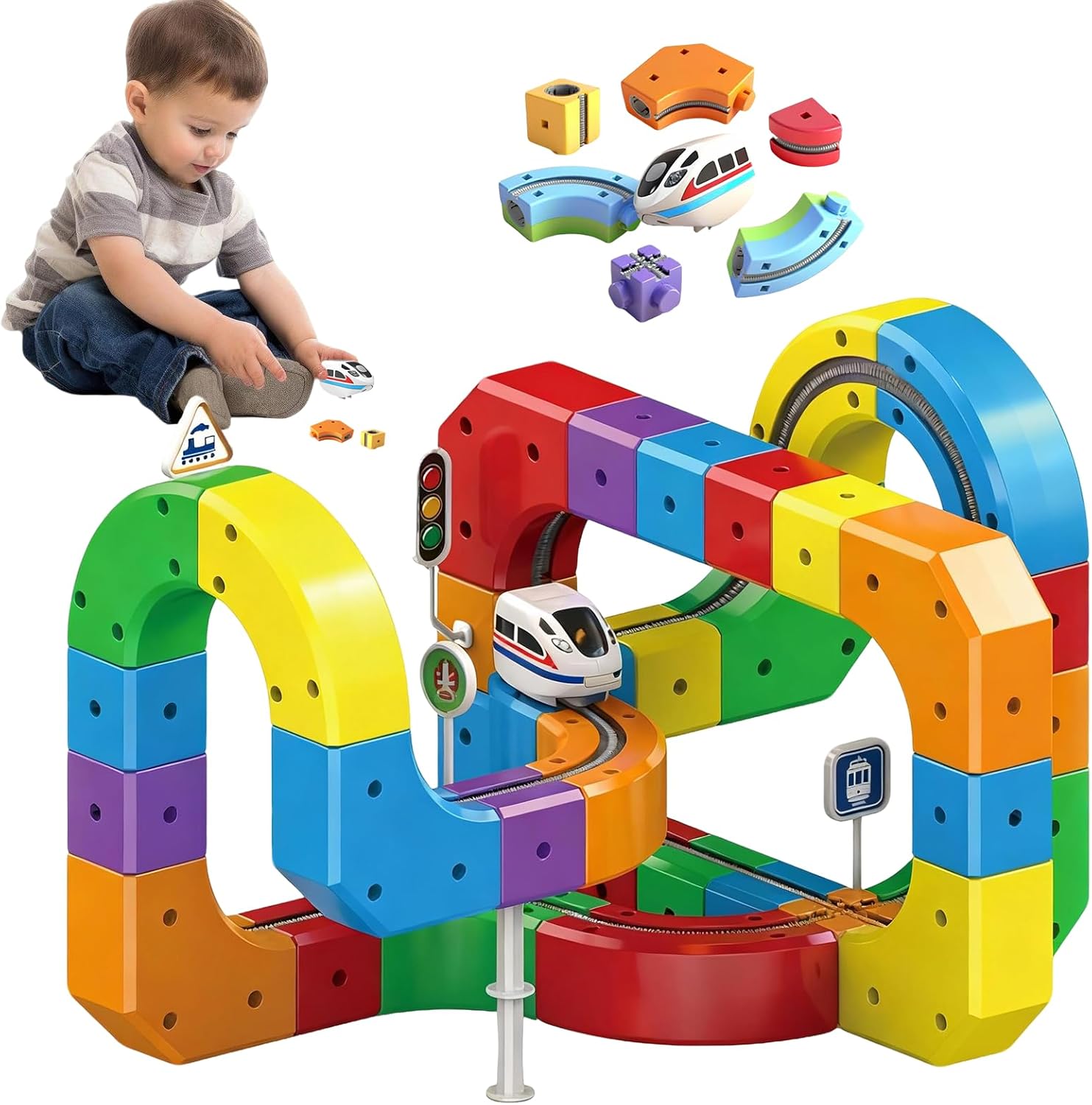 CubeTrack – Circuit de Train Magnétique Évolutif